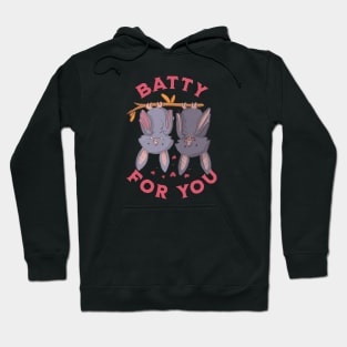 Bats in Love - Goth Valentine Hoodie